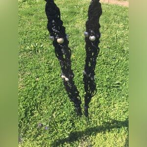 From Holl Handmade/Painted Plant Hanger Set Infantry Black & Silver